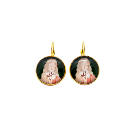 Earrings steel Beautiful Girl2